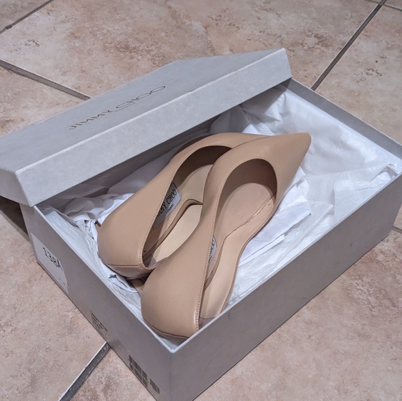 Jimmy Choo Nude Romy 85 Pumps - Picture 2 of 10